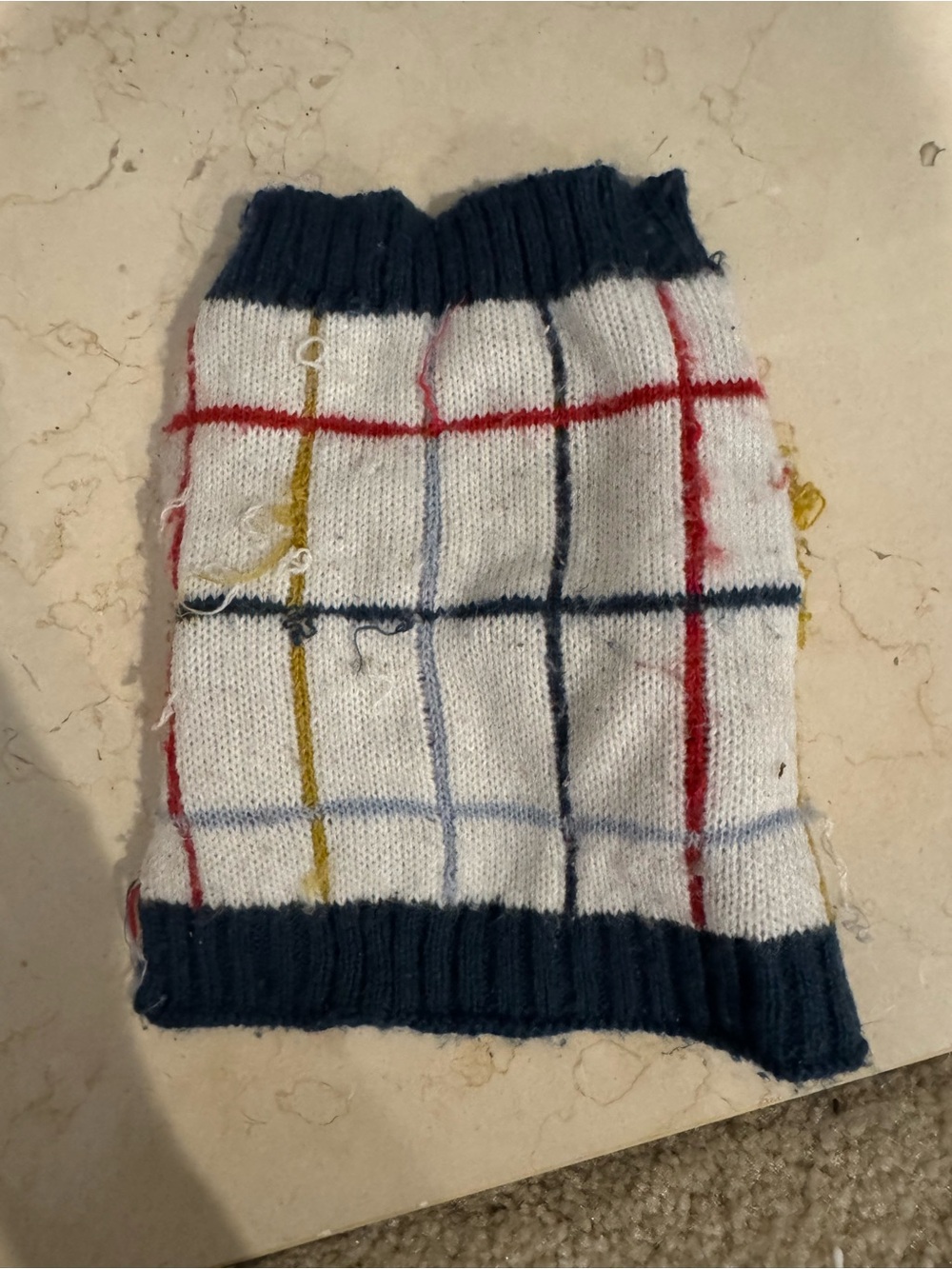 Heart to Tail dog sweater, multicolor xs